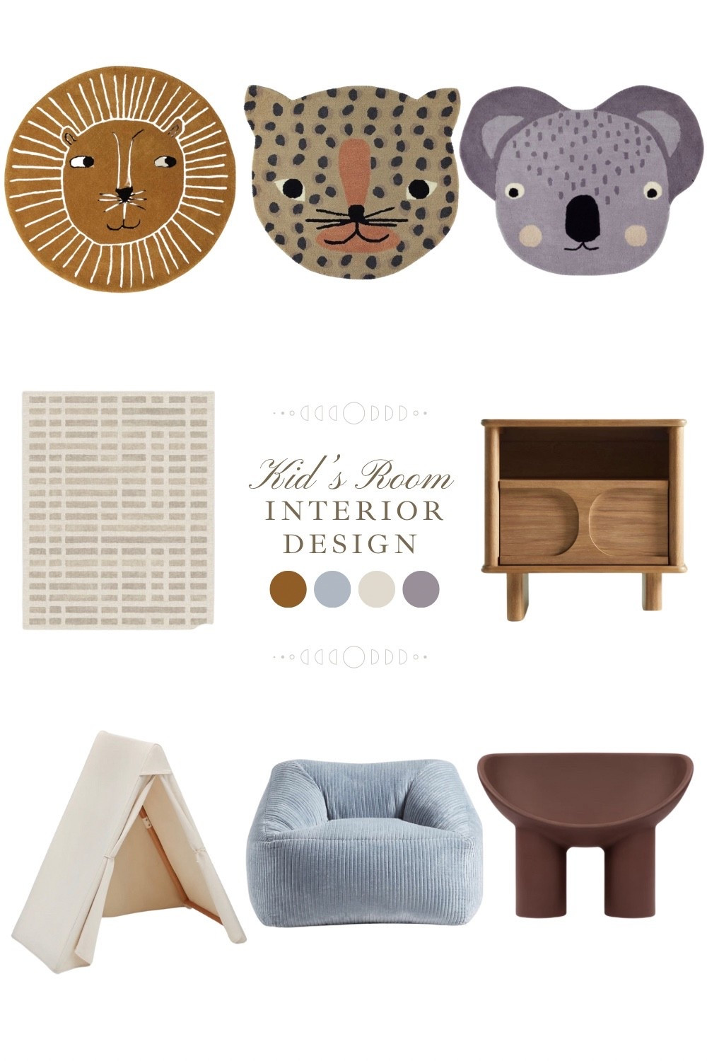 Super Chic Neutral Kid’s Room Interior Design Product Selection | Boy’s Girl’s Bedroom or Playroom 

#LTKKids #LTKHome #LTKBaby