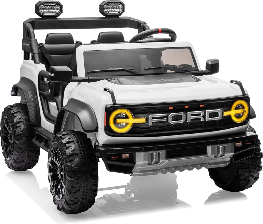 Licensed Ford Bronco Raptor 24V 2 Seater Kids Ride on Toys, Battery Powered Electric Ride on Car,... | Amazon (US)
