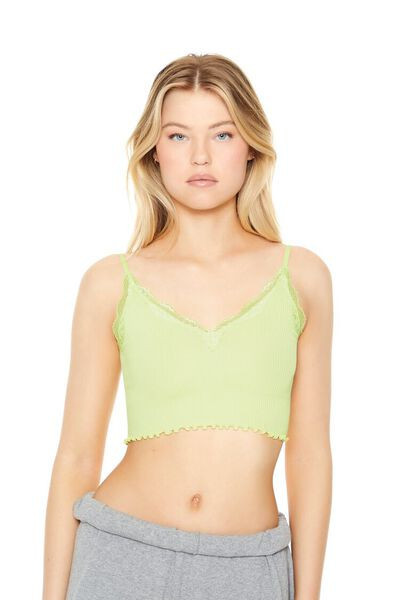 Seamless Lace-Trim Bralette | Forever 21