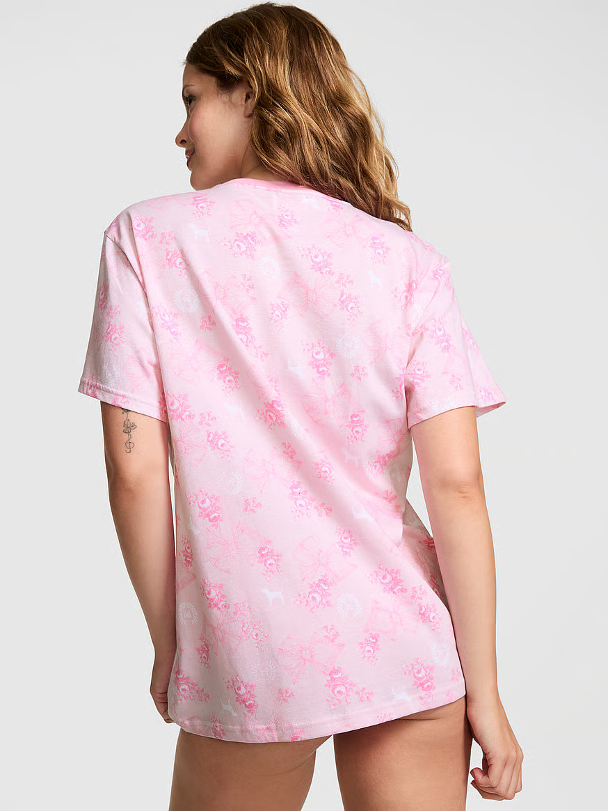 PINK x LoveShackFancy Campus Cotton Tee | Victoria's Secret (US / CA )