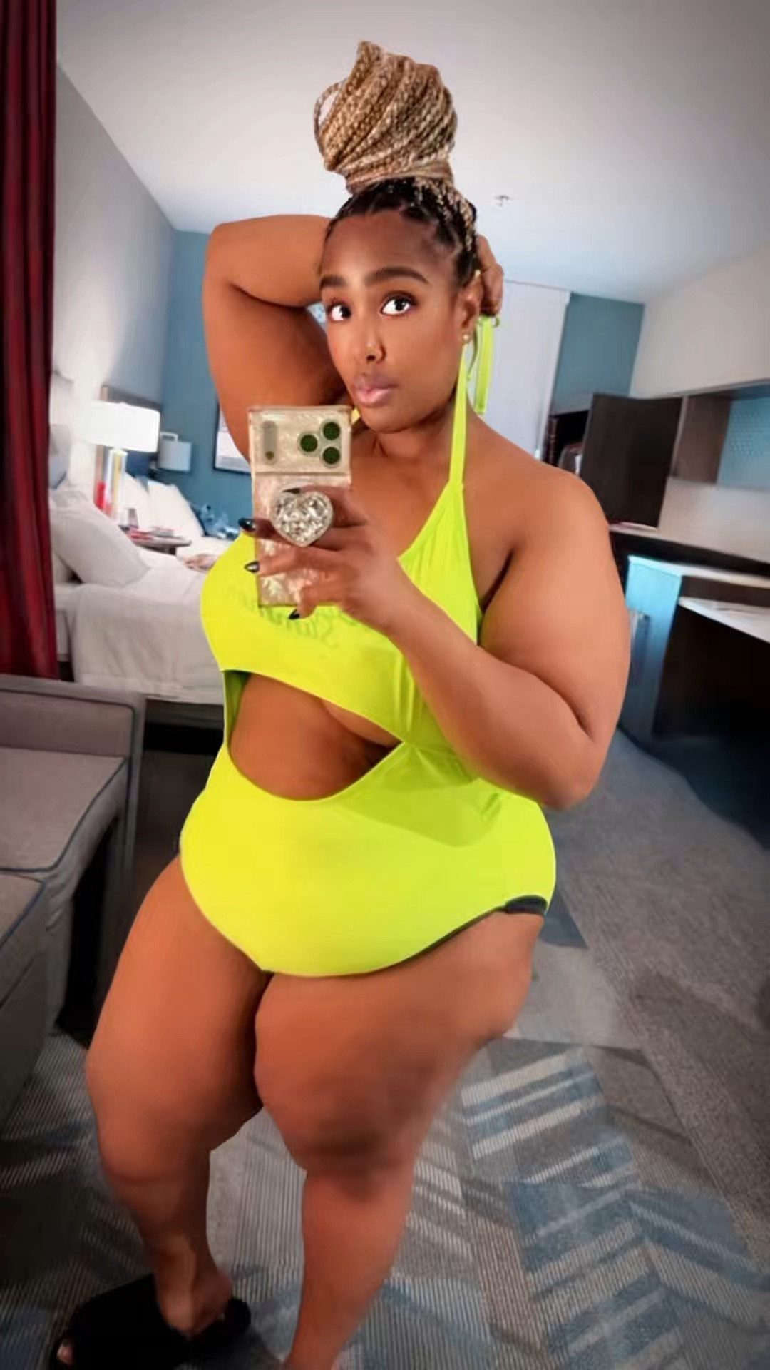 Calling my plus size fashion girlies! This neon color?? Yeah she was outsideeee for the Hot Girl Summer☀️💚

I wanted this one piece to work so bad because the color is EVERYTHING for vacation, pool days, and hot girl summer content. I ordered the 2X and the body fit was actually cute, but the top area just didn’t give me enough support personally.

I’m probably going to retry it in a 1X/XL because I actually LOVE the color and overall vibe. 👀 It also goes up to size 3X for my plus size girls looking for affordable swim options.

Definitely linking this one because she’s a head turner for summer vacations and pool days. 🛒

#LTKPlusSize #LTKSeasonal #LTKSwim