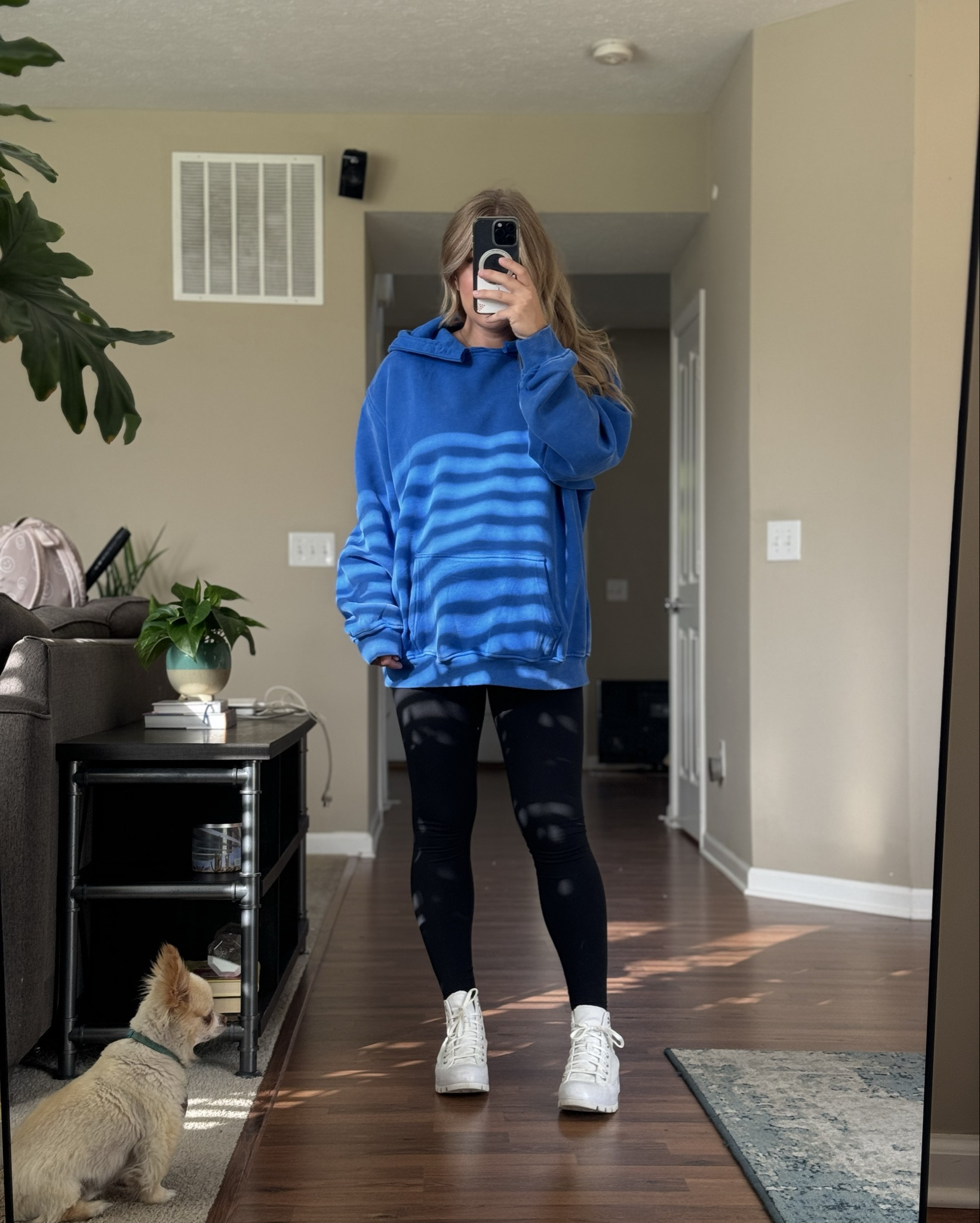 The most high quality hoodie ✨ perfect levels of plush, soft, oversized, and distressed 

wearing a small

** I cut the neckline myself 

#LTKBaby #LTKBump #LTKActive