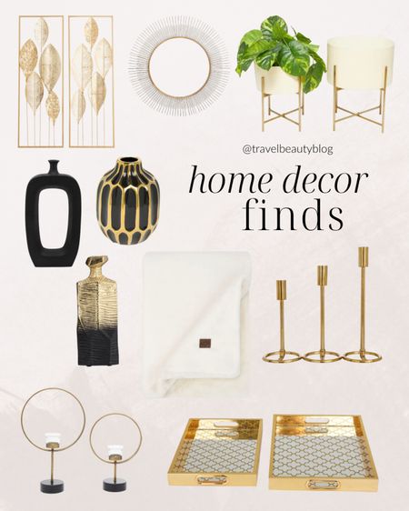 Cute gold accent home decor finds under $100 Perfect to decorate your home for the holidays or to give as housewarming gifts 🎁 

#LTKfindsunder100 #LTKhome #LTKGiftGuide
