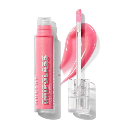 MORPHE Dripglass High Shine Lip Gloss - Semi-Sheer or Full Coverage Lip Color with Glass-Like Shine and Nonsticky Finish - Infused With Squalane & Vitamin E - Pink Mirror (0.13 Fl Oz) | Amazon (US)