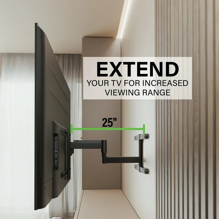 SANUS VuePoint Full-Motion TV Wall Mount for TVs 42"-90" up to 120 lbs – Height Adjust with Swi... | Walmart (US)