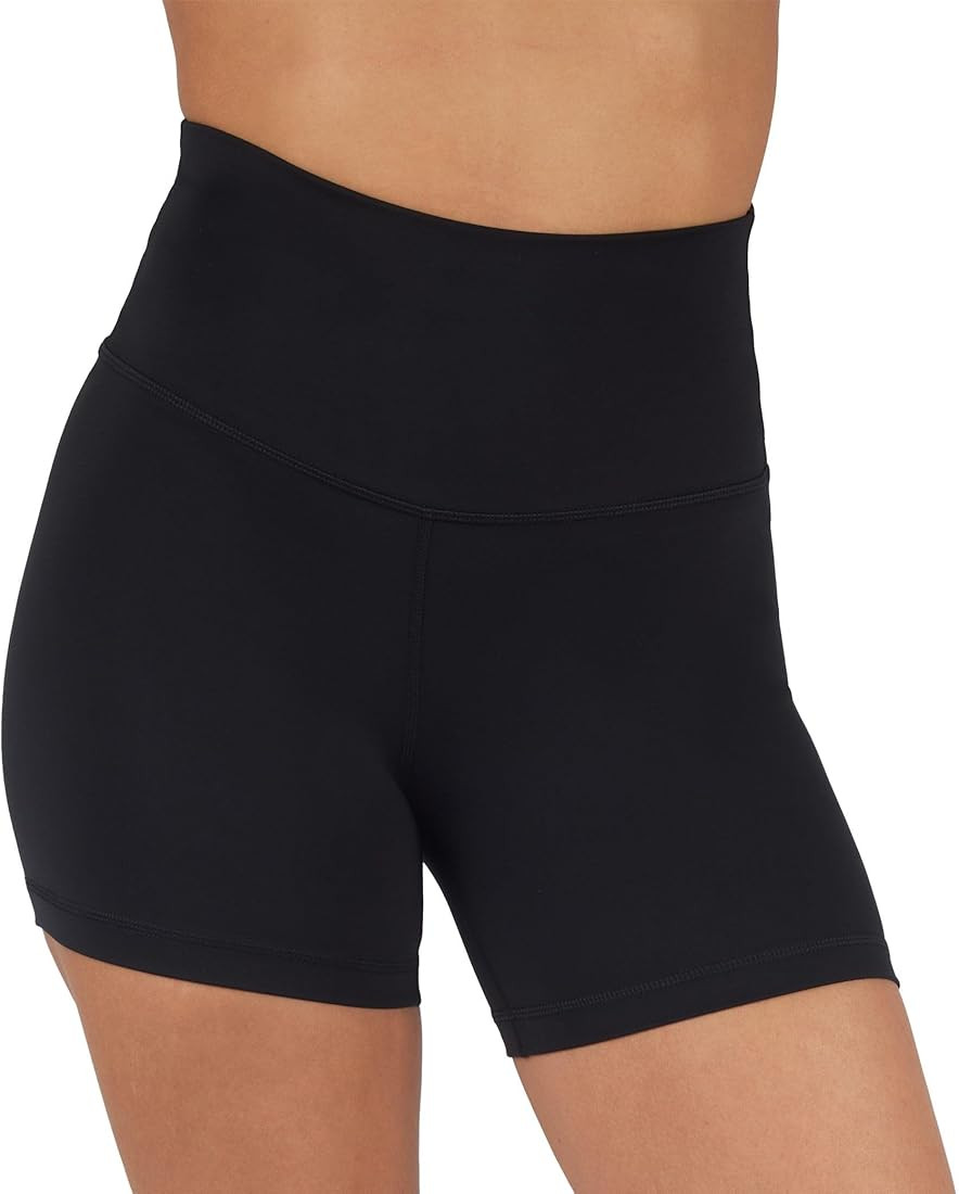 Yogalicious Lux High Waist Squat Proof Biker Short - 2 Pack 5", 7" | Amazon (US)