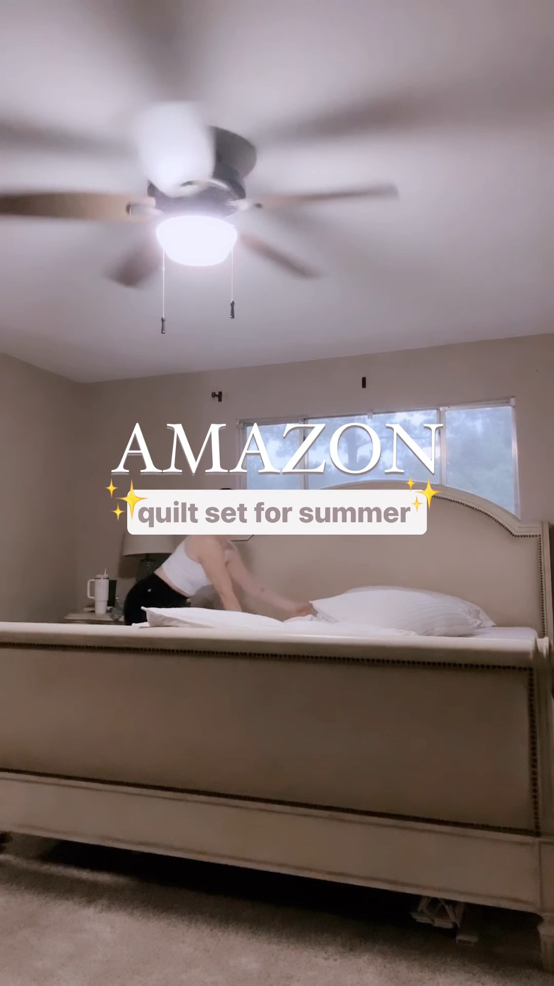 This Amazon quilt bedding set is my favorite for the summer.  It’s lightweight and airy. 

You get 1 quilt and 2 pillow shams — paid less than $60 for my king sized bed.  Such a great bed set.  

My bed sheets are also some of get on repeat.  They are from Sam’s Club and the quality is insane!! #ltkhome #ltksummersales #ltkvideo

#LTKHome #LTKFindsUnder100 #LTKVideo