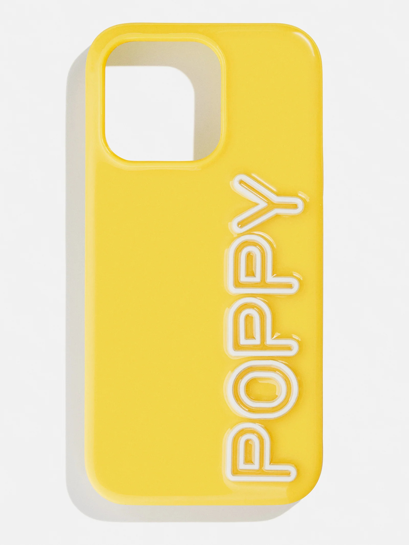 Fine Line Custom iPhone Case - Yellow/White | BaubleBar