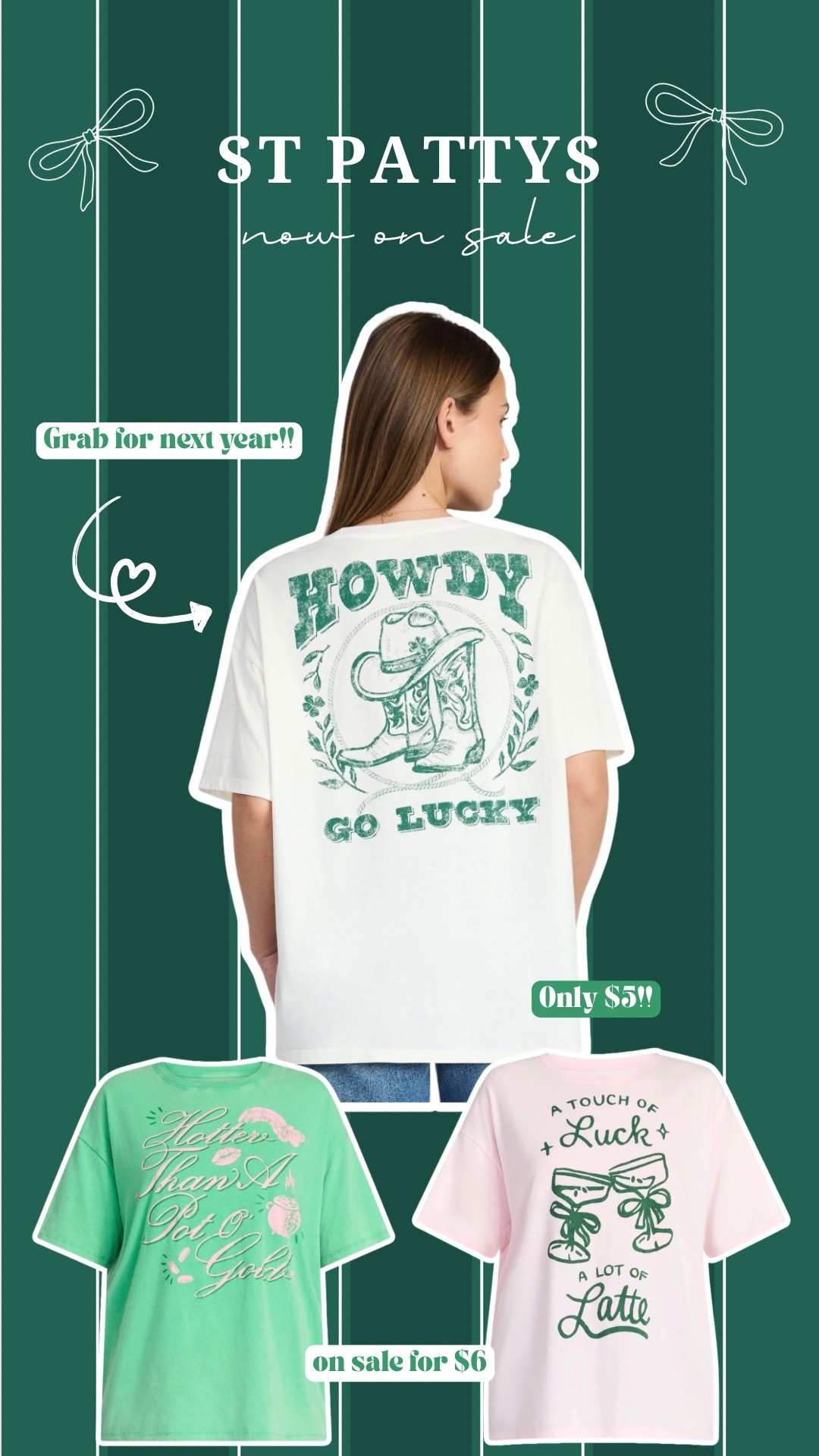 Grab st pattys tees on sale for next year!! 

#LTKSeasonal #LTKSaleAlert