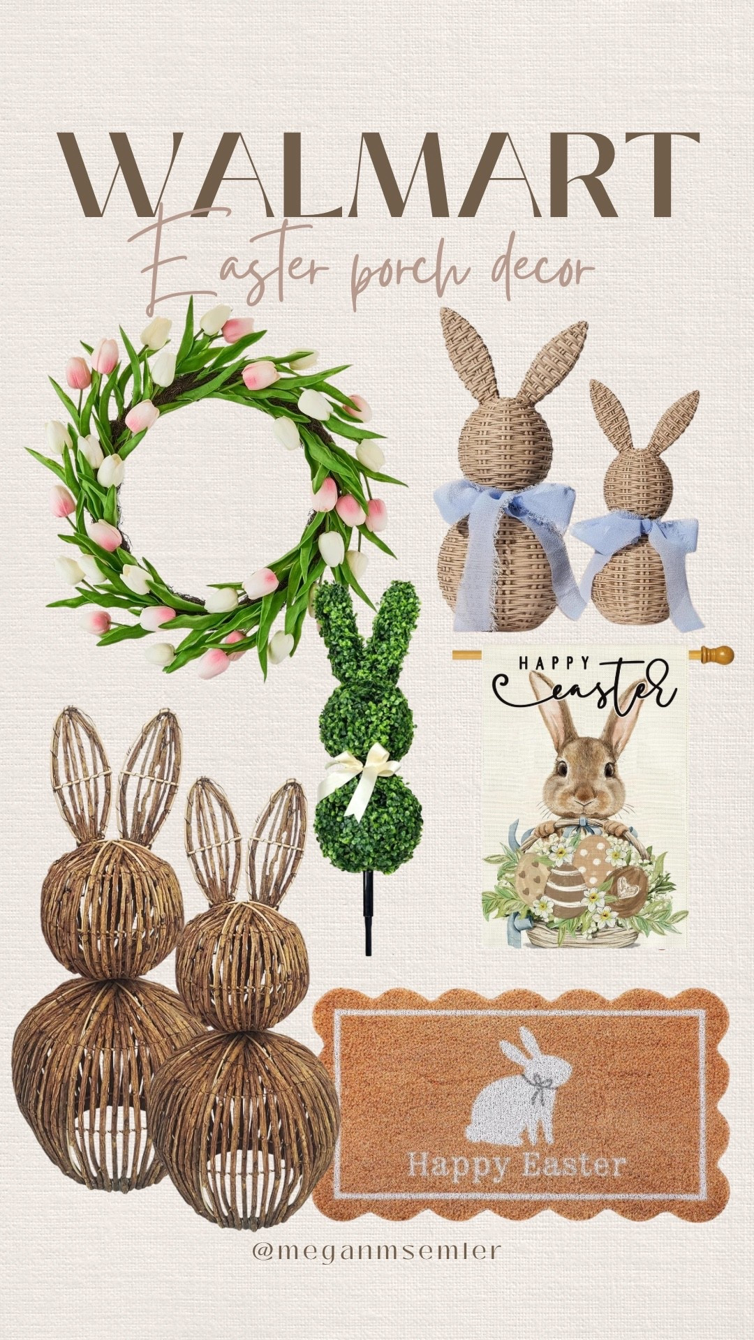 Walmart Easter porch decor 

#LTKSeasonal #LTKHome