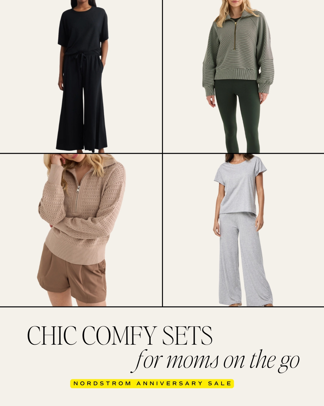 Chic comfy matching sets for moms on the go! Whether you are running around the house or outside, these are both comfy and cute! Everything is on sale for Nordstrom’s Anniversary sale kicking off on 7/14 for Icons.

#LTKSaleAlert #LTKOver40 #LTKmomlife