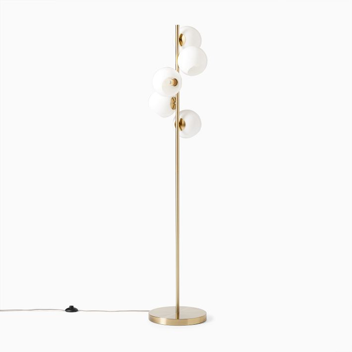 Staggered Glass 5-Light Floor Lamp (60") | West Elm (US)