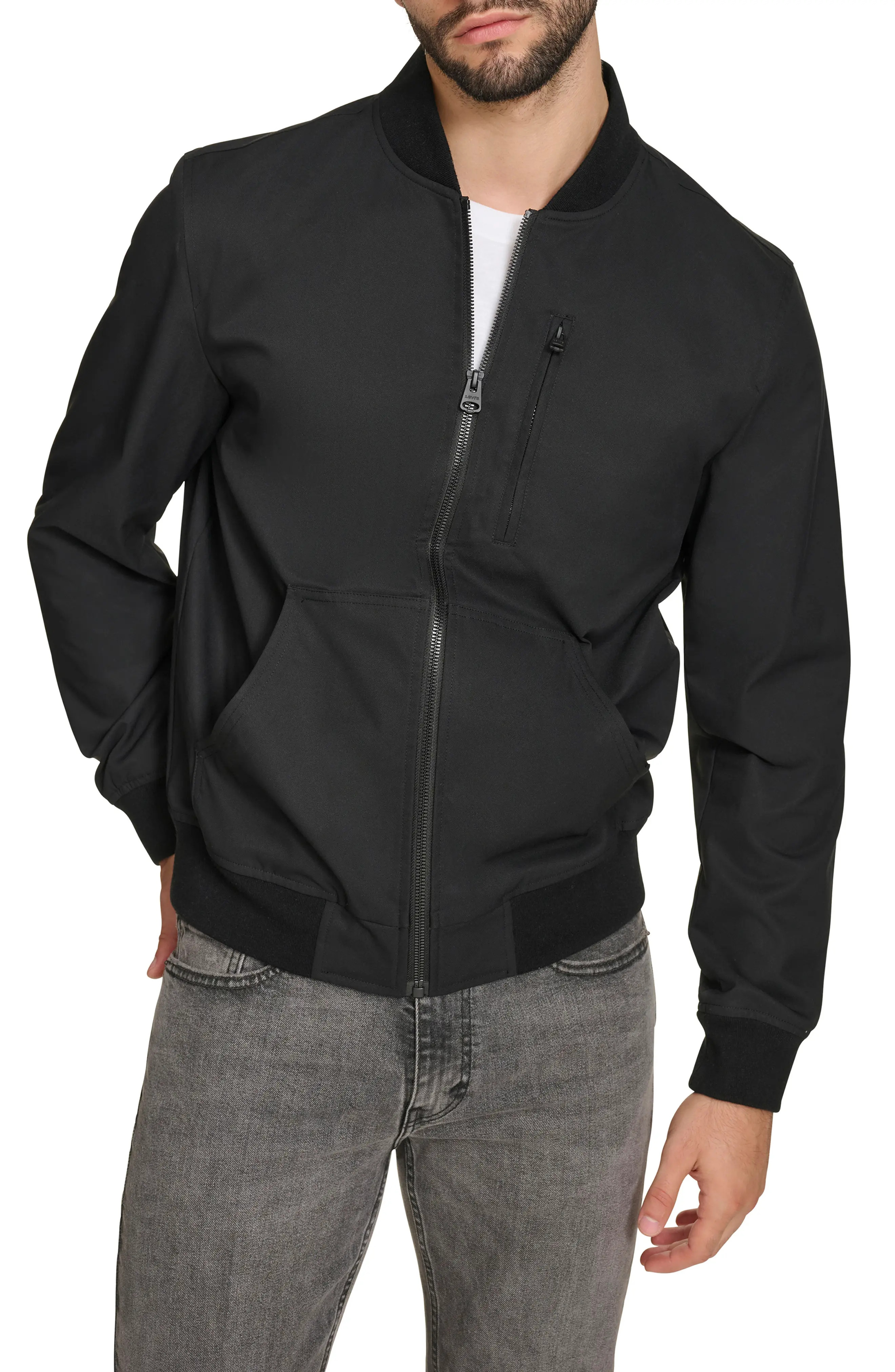 Oxford Water Resistant Bomber Jacket (Men) | Nordstrom | Nordstrom
