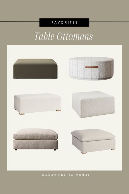 Coffee table ottomans 

#LTKFind #LTKhome