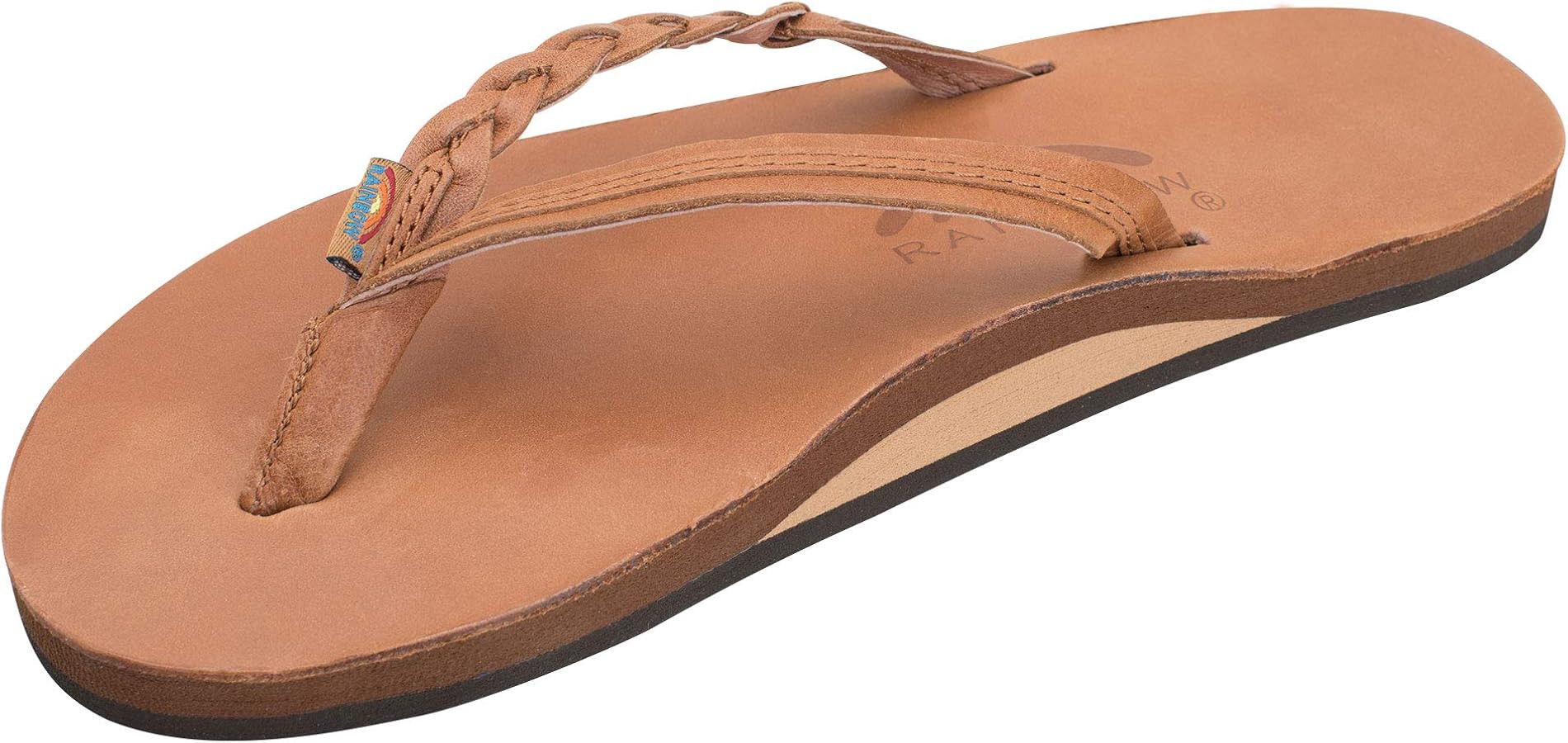 Rainbow Sandals Women’s Flirty Braidy Premier Leather w/Single Braided Strap | Amazon (US)