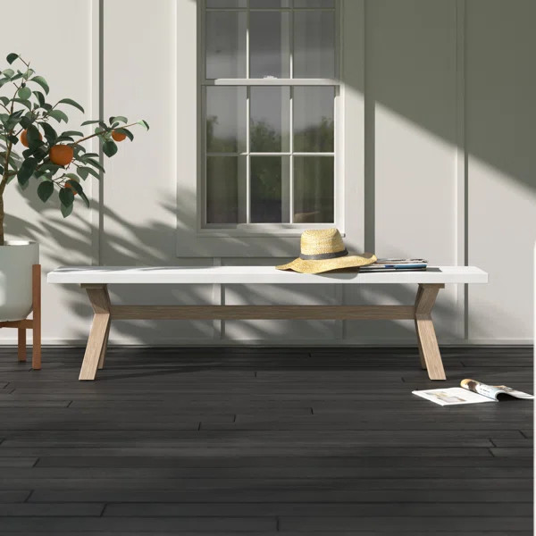 Fleur Eucalyptus Outdoor Picnic Bench | Wayfair North America