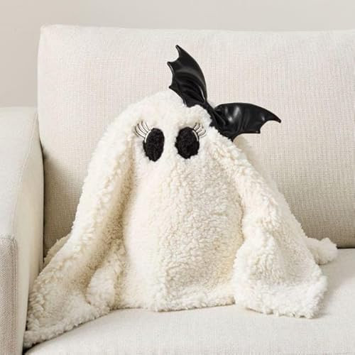 Halloween Pumpkin Pillow Cute Plush Stuffed Cartoon Ghost Pillow Soft Home Decoration Bedroom Sofa (Eyelash) | Amazon (US)