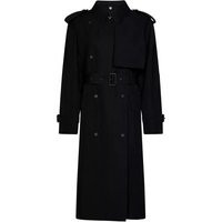 Burberry - Long Three-Layer Black Trench Coat - Größe 8 - schwarz | Fashionette (DE)
