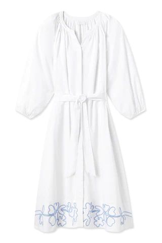 Brunch Dress in White | Lake Pajamas