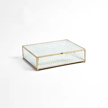 Reeded Glass Box-Clear-Lg | Wayfair North America