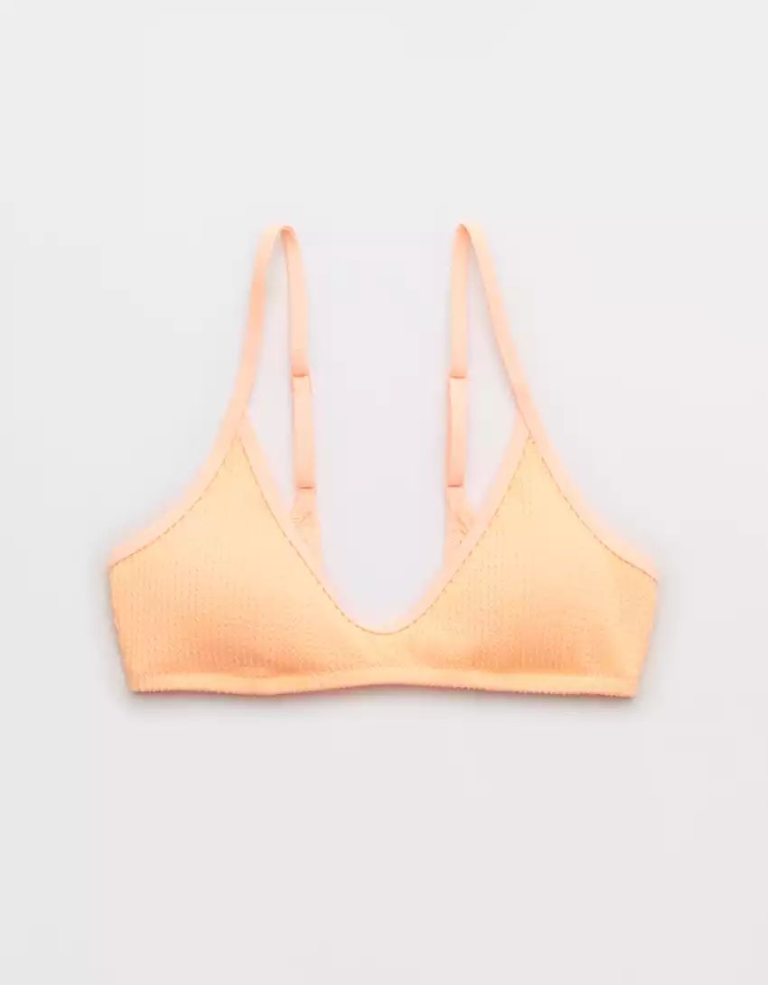 Aerie Crinkle Voop Binding Bikini Top | Aerie