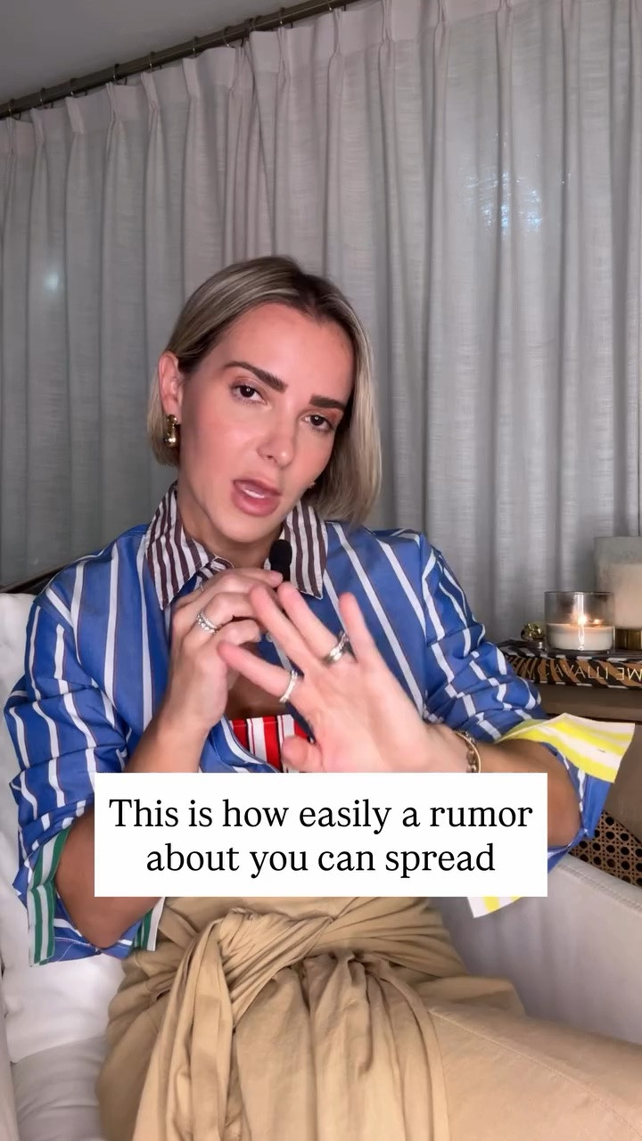 What’s the most ridiculous thing someone has confidently said about you that wasn’t true? Comment RUMOR for what to do & say if someone has been spreading a false narrative about you. 

A woman I have never met commented on one of my last videos (the making friends & Majhong game night one) and said that my house and dress were AI. That’s entirely false. Frankly tho I’ll take the house part as a compliment (I’ve worked really hard on that landscaping). 

She didn’t just leave one comment. She replied to multiple other people’s comments repeating the same claim. Then someone else commented, “I love your dress and your house.” And almost immediately, another person jumped in saying, “It’s AI.”

Not because they knew me or had ever been to my house (She was also a complete stranger) but Because someone else’s comment sounded confident enough that they accepted it as true.

That’s exactly how rumors & false narratives spread. One person says something with enough certainty, and suddenly other people stop questioning it and start repeating it.

So here’s your reminder: don’t confuse someone saying something confidently with credibility and being right. I’m a real girl (yes that was a pinocchio reference) and so is my house. 

Before you believe something about another person, ask yourself, “Do I actually know this to be true, or am I just repeating what someone else confidently said?”

That’s how reputations get damaged, friendships fall apart, and misinformation spreads.

Can we please get back to thinking for ourselves?

Work outfit, target outfit, striped shirt, work wear, corporate outfit

#LTKmomlife #LTKootd #LTKWorkwear