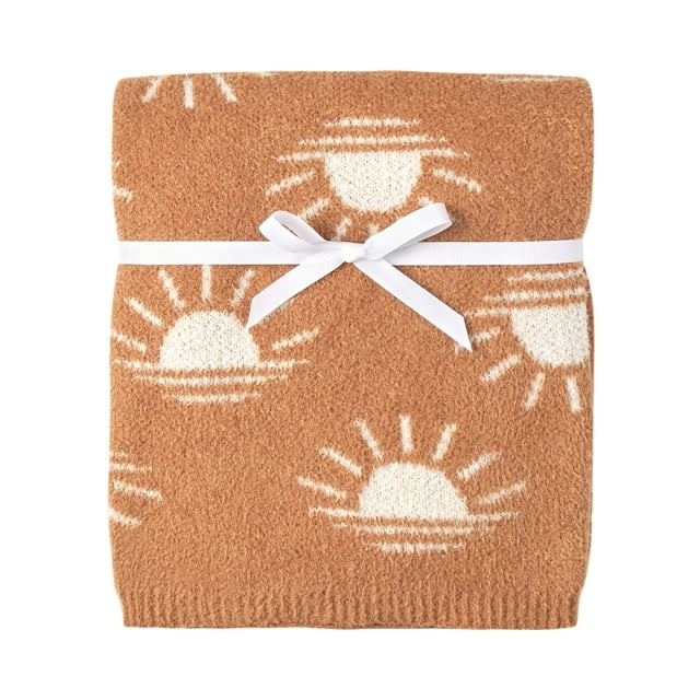 Modern Moments by Gerber Baby Boy or Girl Gender Neutral Soft Cozy Blanket, Terra Sun | Walmart (US)