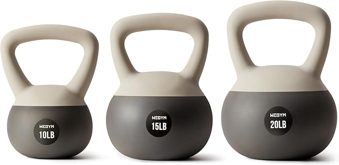 Soft Kettlebells with Cushioned Impact-Resistant Base and Anti-Slip, Wide-Grip Handle for Home Wo... | Amazon (US)
