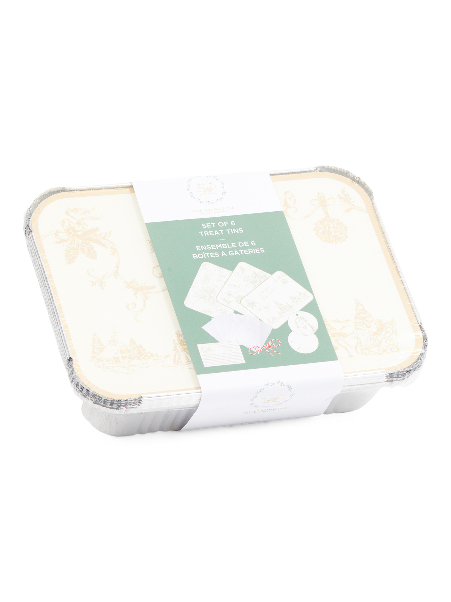 7.25x10 6pk Large Treat Tin Set | TJ Maxx