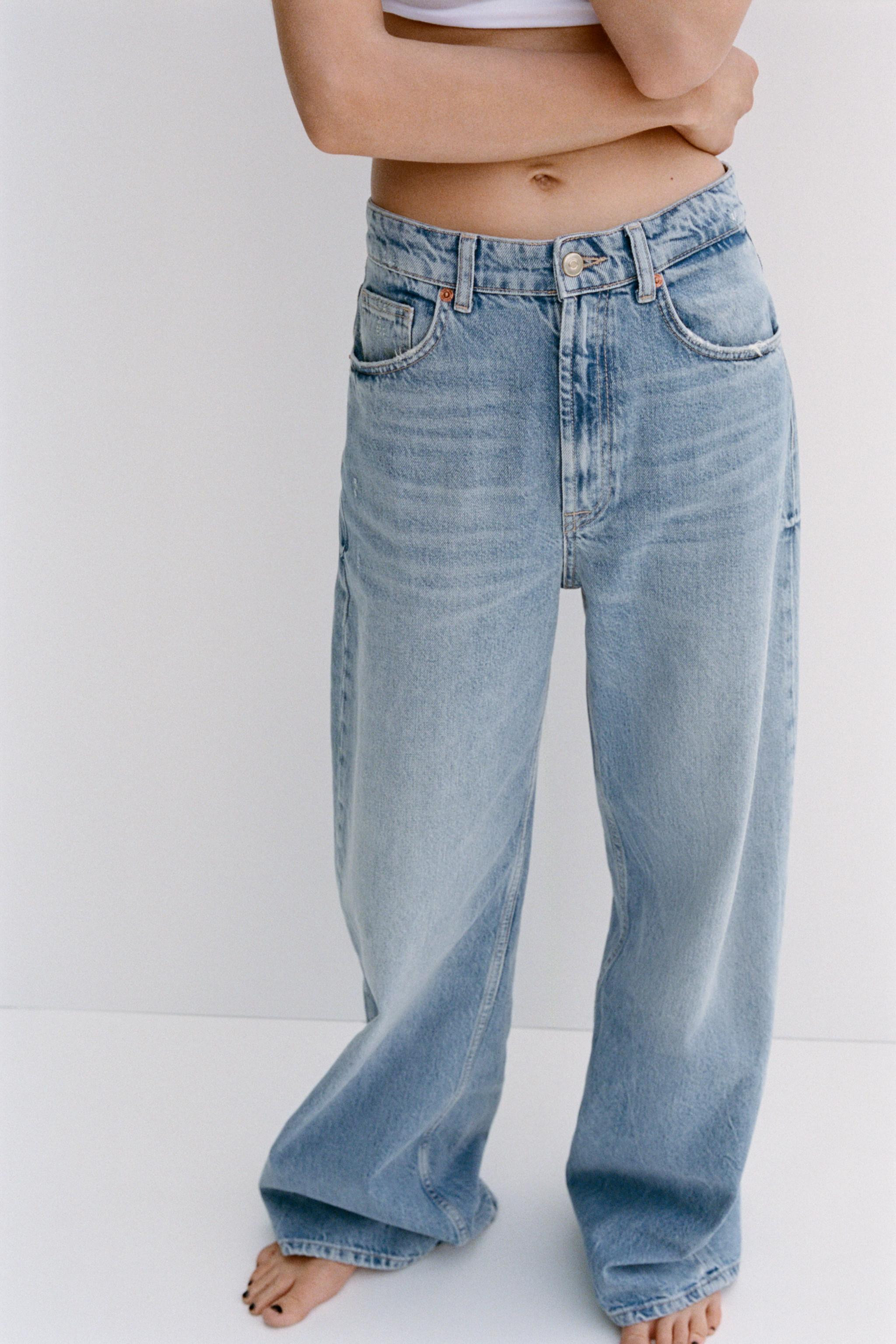 TRF HIGH RISE EXTRA WIDE LEG JEANS | Zara US