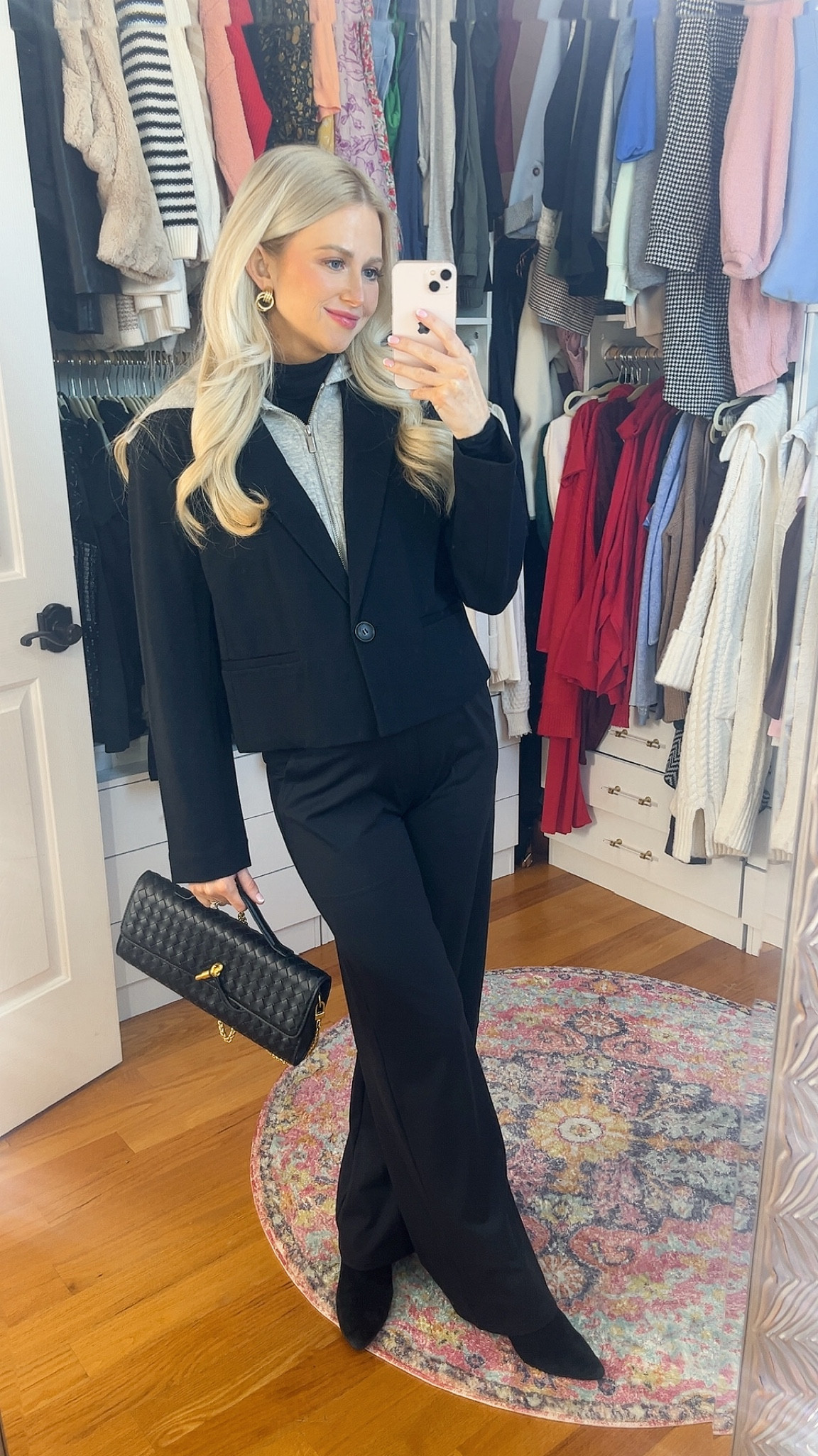 Work wear outfit of the day - love this hoodie blazer. Wearing size XS. Pants are from Amazon and have a very stretchy waistband that fit the bump. 

#LTKSaleAlert #LTKPetite #LTKWorkwear