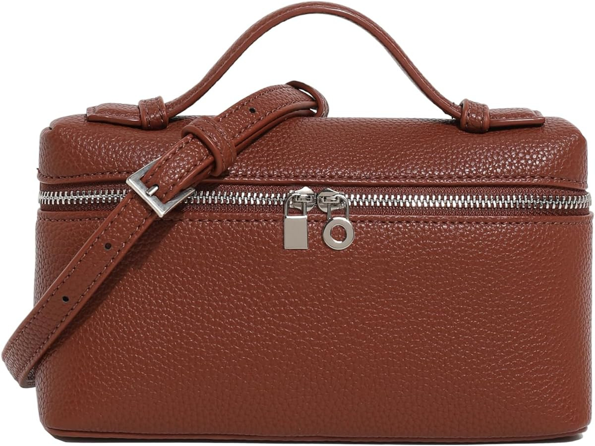 Crossbody Bag for Women Top-Handle Pouch Bag Designer Shoulder Leather Handbag Trendy Purse | Amazon (US)