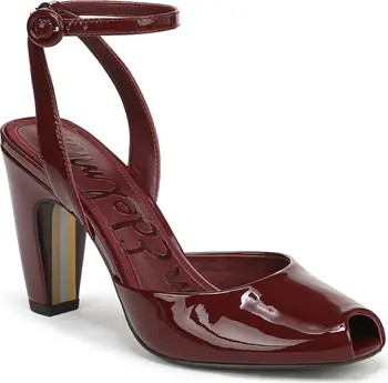 Sam Edelman Wrenna Ankle Strap Peep Toe Pump (Women) | Nordstrom | Nordstrom
