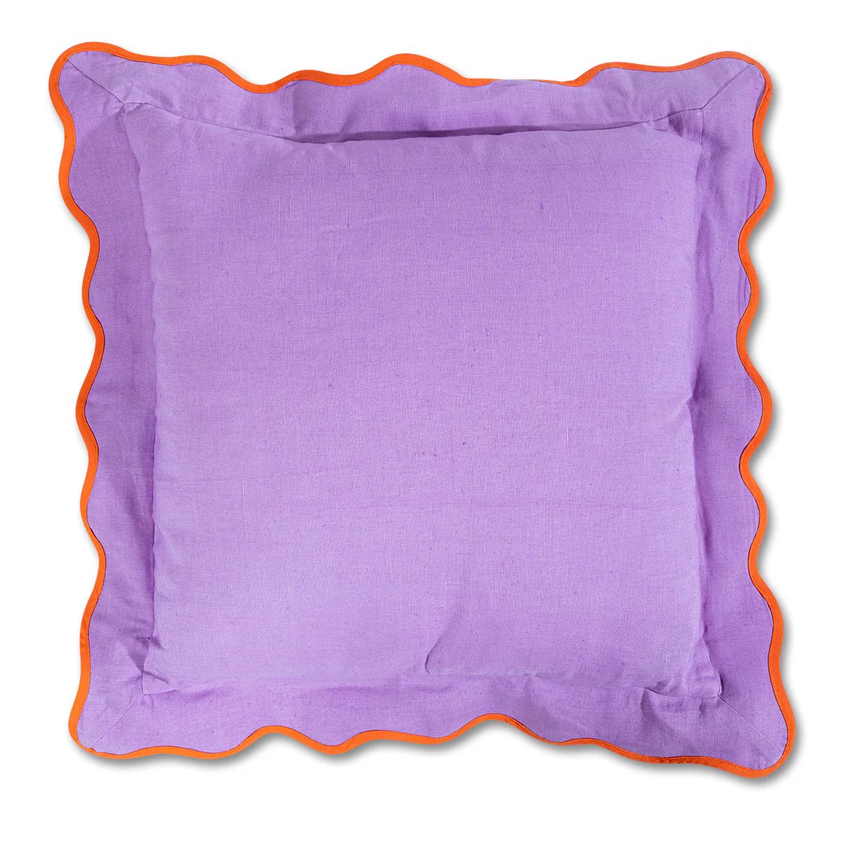 Furbish Studio - Darcy Linen Pillow - Lilac + Orange | Furbish Studio