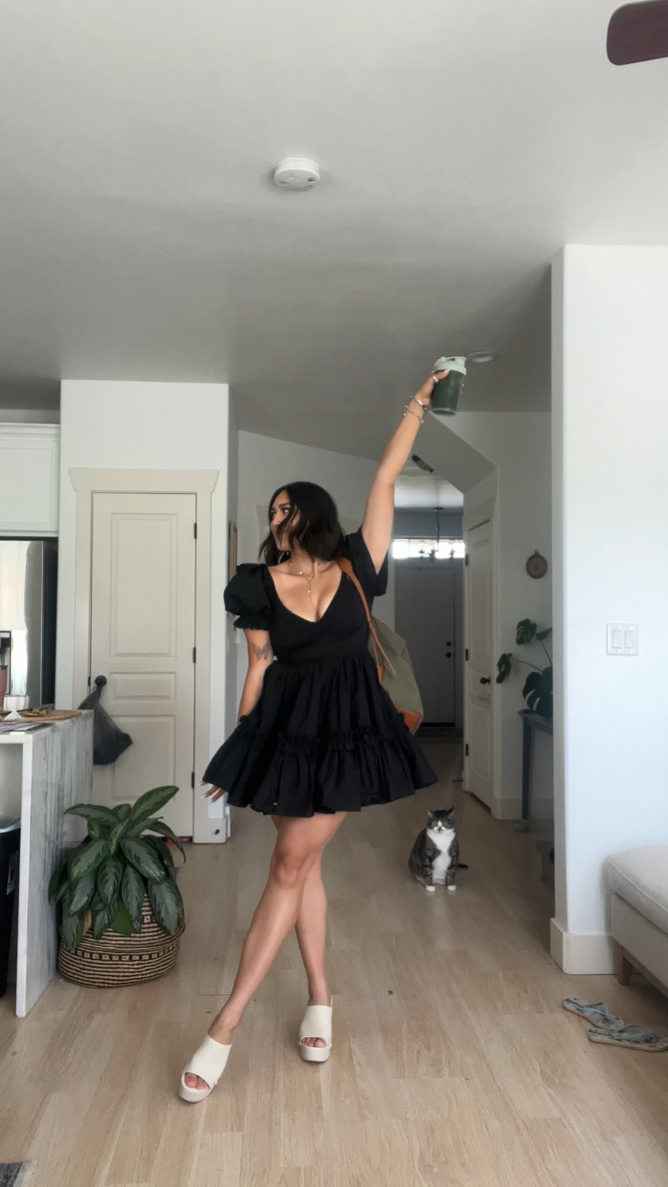 my favorite black selkie dress perfect for special occasions! Love wearing it with a corset or black body suit!