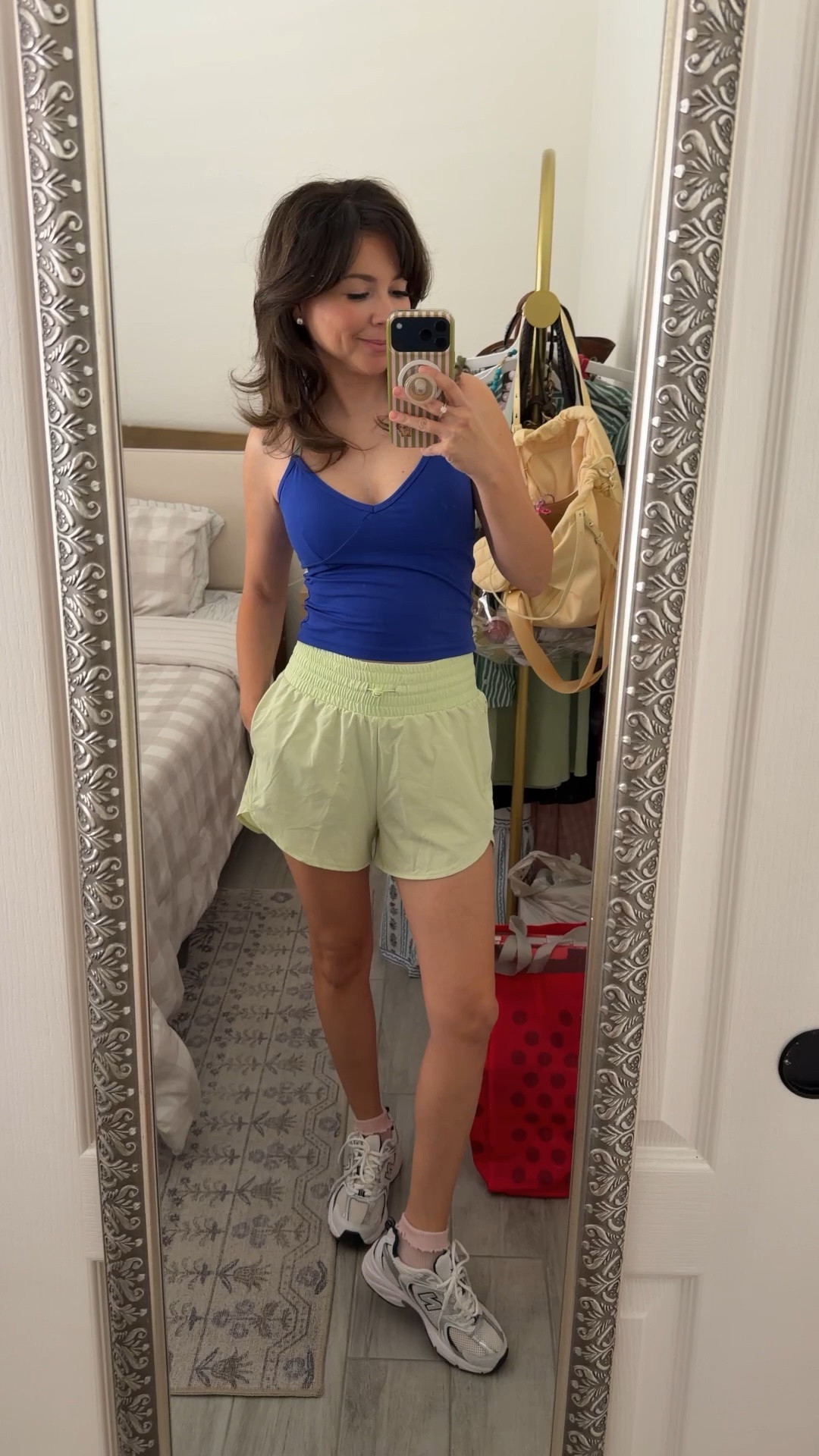 I didn’t think I’d love this combo this much
but it’s officially my throw-on and go uniform

The shorts are the perfect petite length
not too long, not riding up, just easy

And this tank makes everything feel a little more put together
without trying too hard

This is the kind of outfit I reach for when I don’t want to think
but still want to feel good

petite summer outfits, 5’2 style, mom outfits casual, easy everyday outfit, athleisure mom style, flattering shorts for petites, simple summer style

Top small
Shorts xs 


#LTKfitnessgoals #LTKActive #LTKPetite