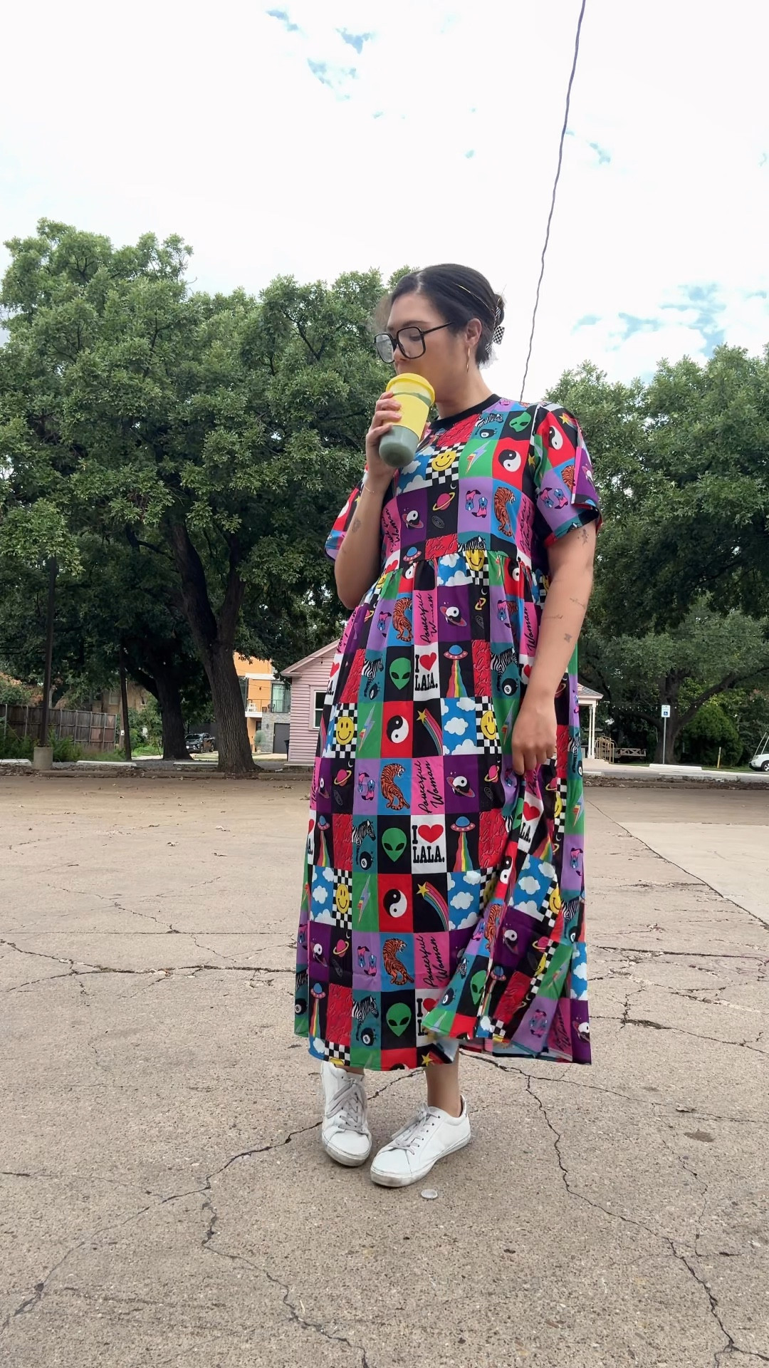 Daily Dose of Dopamine brought to you by @dressedinlala and @lalalandkindcafe ✨♥️🎱

This dress is sold out but here’s another one in a similar print

#dopamine #dopaminedressing #dressedinlala #lalaland #ootd #outfittoday #outfitoftheday 

#LTKMidsize #LTKStyleTip