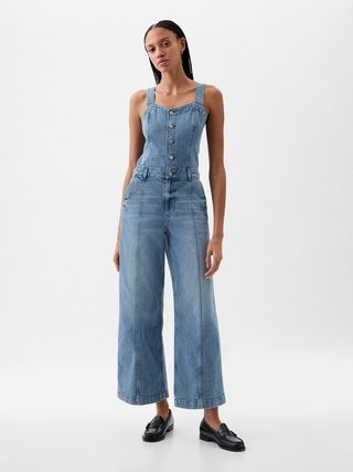 Wide-Leg Denim Jumpsuit | Gap (CA)