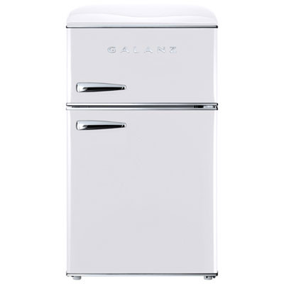 Galanz 20"" 3.1 Cu. Ft. Top Freezer Refrigerator (GLR31TWEER) - White | Best Buy Canada