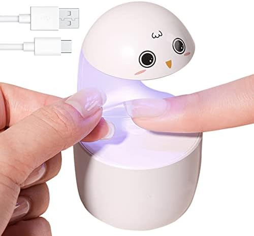 HOMEGYMFREE Mini LED Nail Lamp, Cute Cartoon UV Curing Nail Light Lamp for Gel Nail Polish/False ... | Amazon (US)