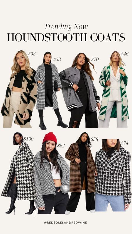 Houndstooth coat, fall trend, fall coat, jacket, shacket

#LTKSeasonal #LTKstyletip #LTKunder100