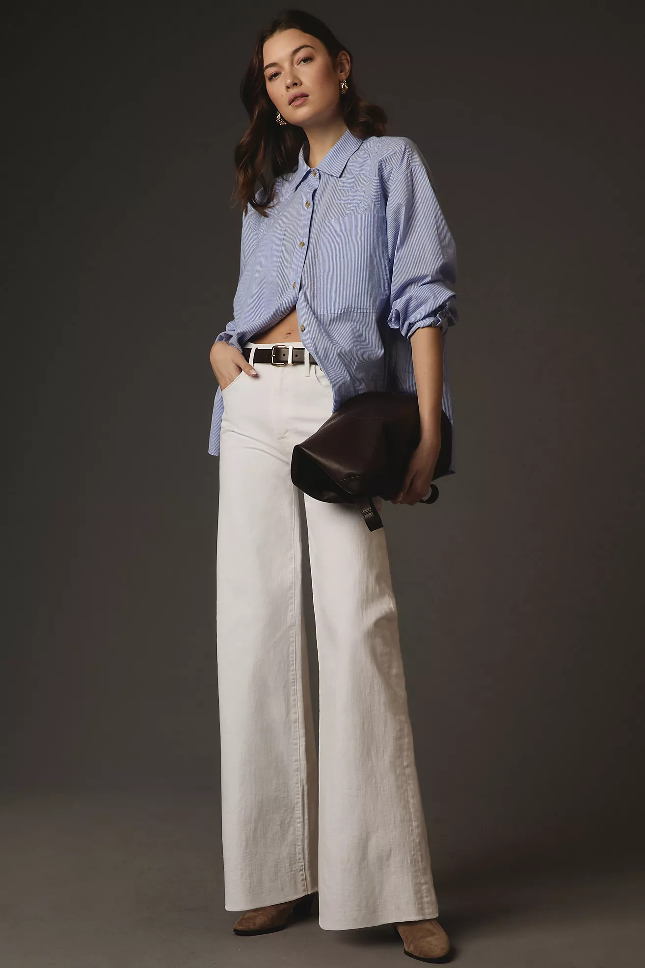 MOTHER The Undercover High-Rise Wide-Leg Jeans | Anthropologie (US)