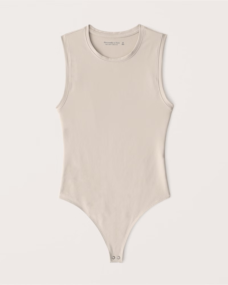 Women's Seamless Crewneck Tank Bodysuit | Women's Tops | Abercrombie.com | Abercrombie & Fitch (US)