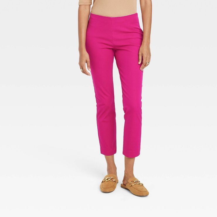 Women's High-Rise Slim Fit Bi-Stretch Ankle Pants - A New Day™ | Target
