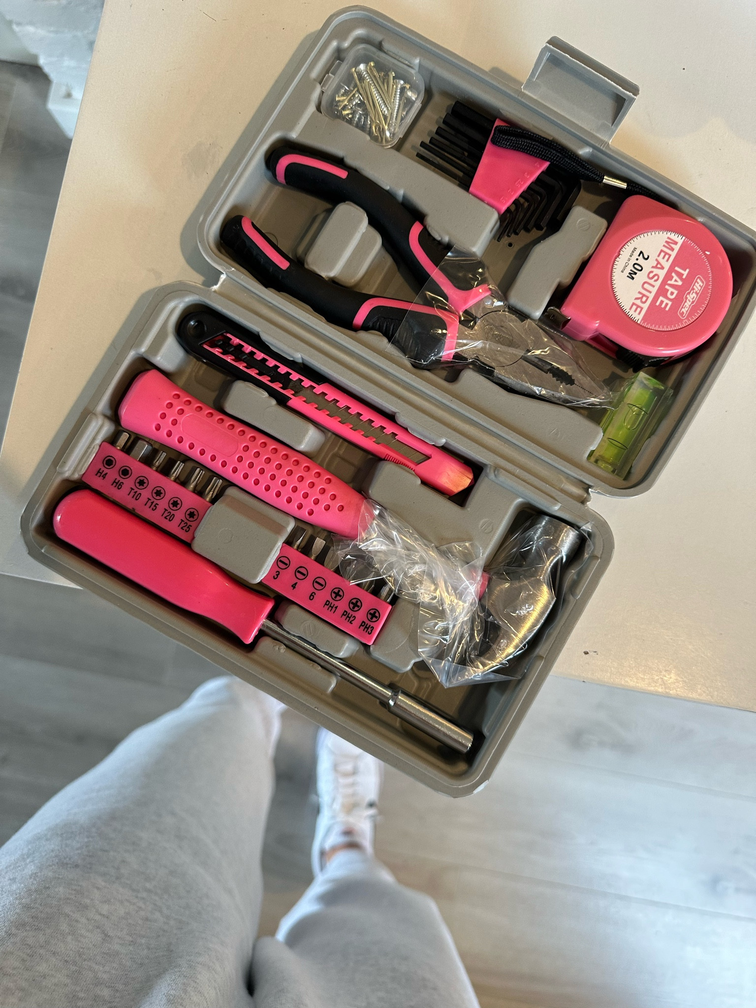 Got to girl now in style. Miniature pink tool kit from Amazon. 

#LTKHome #LTKFindsUnder50