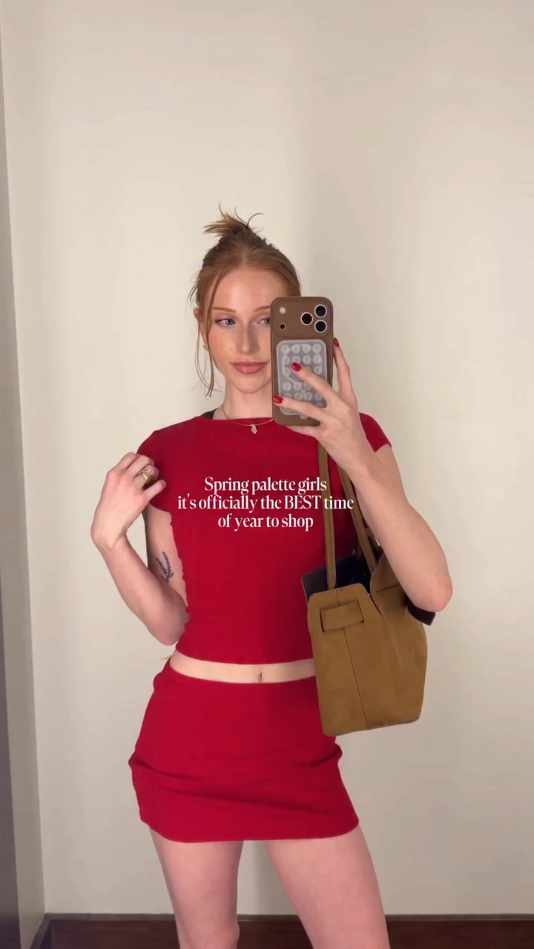 Butter yellow, tomato red, peach & ivory! my favorites right now 🧈✨