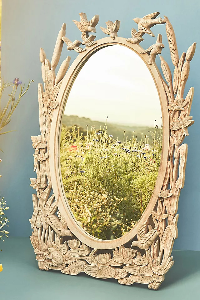 Handcarved Menagerie Mirror | Anthropologie (US)