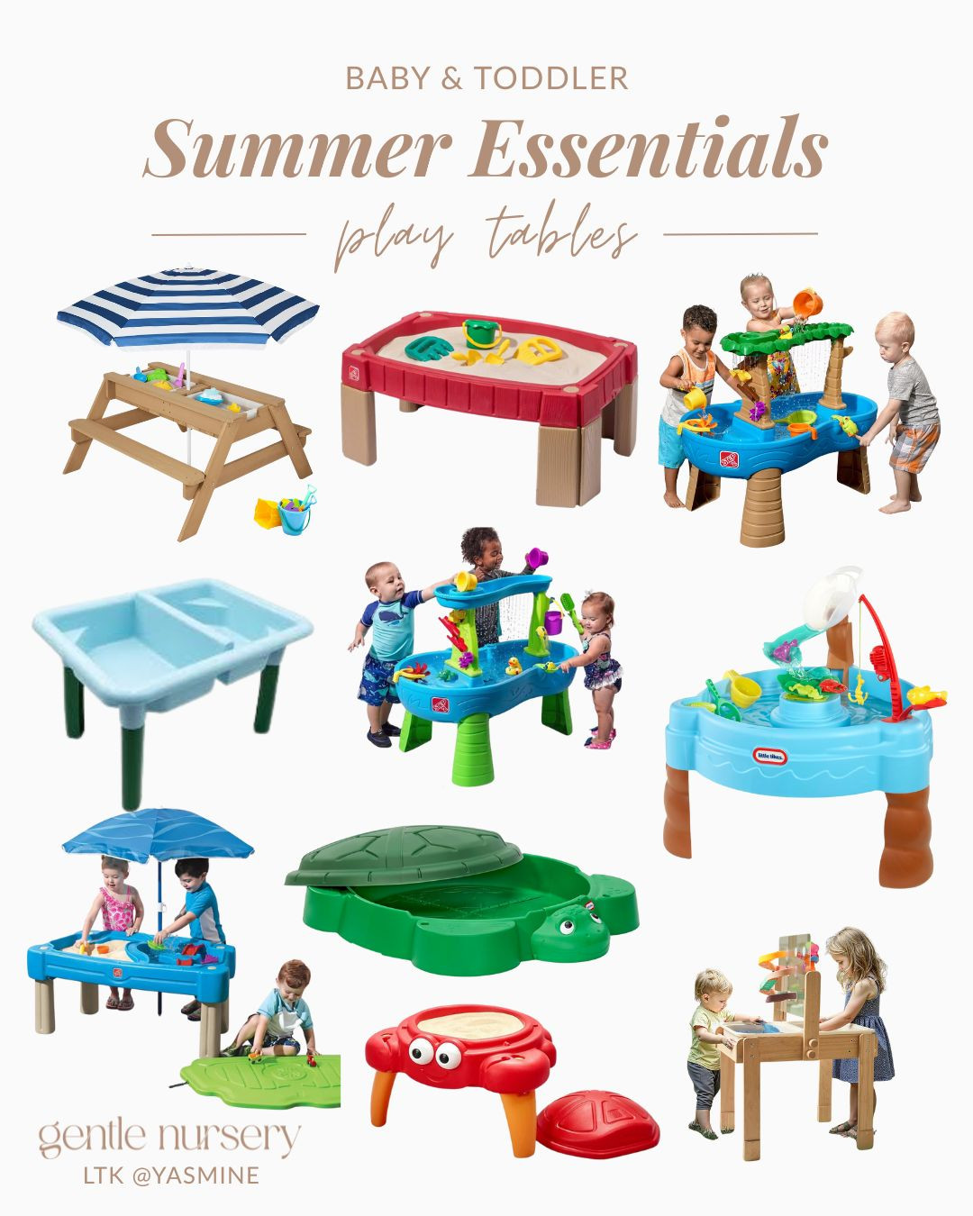 Play tables for summer, including water tables and sandboxes 

#LTKKids #LTKSeasonal #LTKFamily