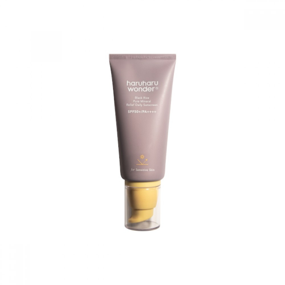 haruharu wonder - Black Rice Pure Mineral Relief Daily Sunscreen SPF50+ PA++++ - 50ml | STYLEVANA