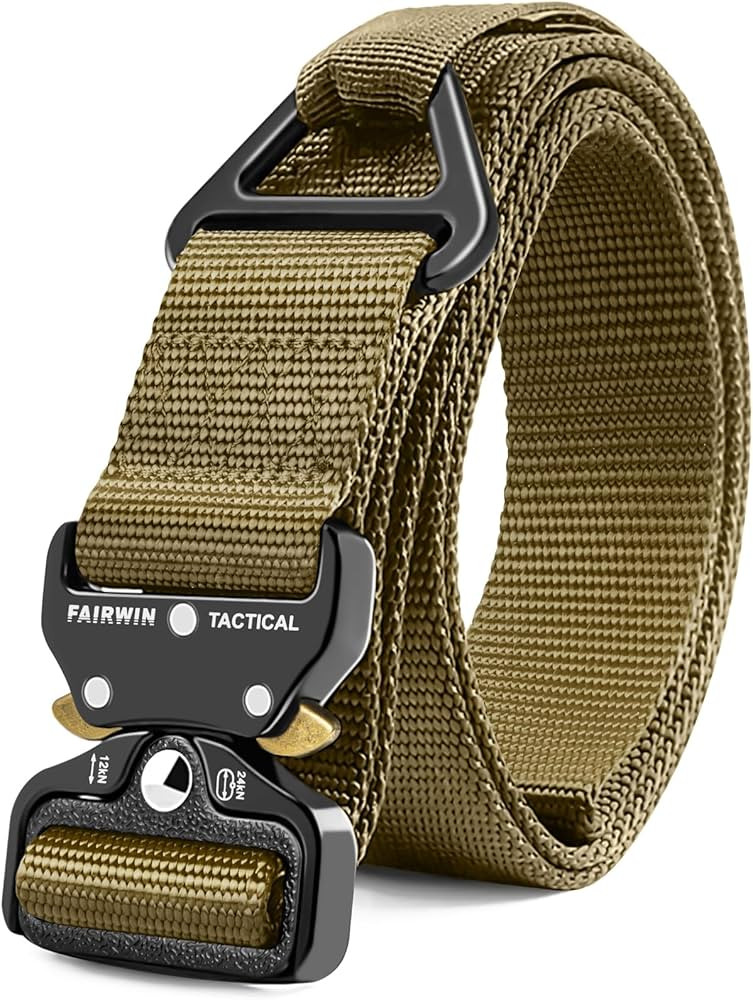 FAIRWIN Men's Tactical Belt, Rigger Belt, Utility Web Nylon Novelty Work Belt for Men | Amazon (US)